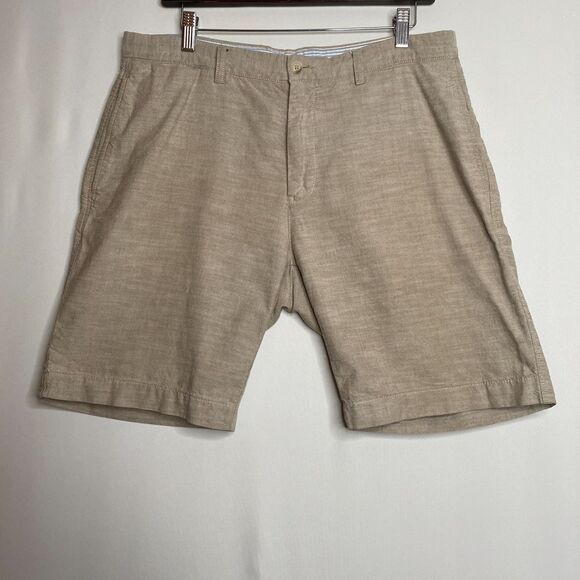 Caterpillar Inc Womankind Shorts Khaki Regular Fit Roll Tab Cuff Size 28 - Picture 4 of 15